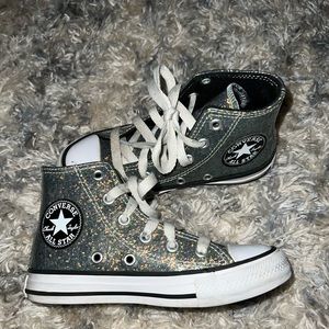 Girls' Converse Chuck Taylor All Star Iridescent Glitter High-Top Sneakers